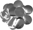 CONFETTI: METALLIC FOIL CONFETTI SILVER (25MM X 14G)