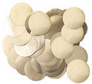 CONFETTI: METALLIC PEARL FOIL CONFETTI CHAMPAGNE (25MM X 14G)
