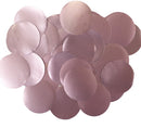 CONFETTI: METALLIC PEARL FOIL CONFETTI LIGHT PINK (25MM X 14G)