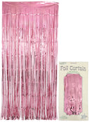 FOIL DOOR CURTAIN METALLIC LIGHT PINK (0.90M X 2.40M)