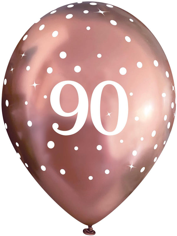 11" OAKTREE SPARKLING FIZZ ROSE GOLD 90TH LATEX (6 PER PACK)