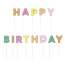 CANDLE: HAPPY BIRTHDAY LETTER PICK CANDLES WITH DECALS