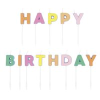 CANDLE: HAPPY BIRTHDAY LETTER PICK CANDLES WITH DECALS