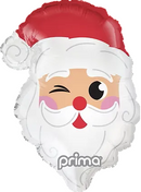 11" MINI AIR-FILL LIGHT SKIN SANTA HEAD SHAPE FOIL