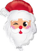 22" LIGHT SKIN SANTA HEAD SHAPE FOIL