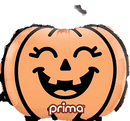 12" MINI AIR-FILL SMILING JACK-O'-LANTERN SHAPE FOIL