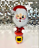 11" MINI AIR-FILL LIGHT SKIN SANTA HEAD SHAPE FOIL