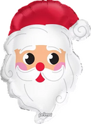 22" LIGHT SKIN SANTA HEAD SHAPE FOIL