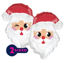 22" LIGHT SKIN SANTA HEAD SHAPE FOIL