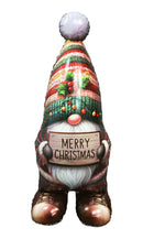 43" GIANT CHRISTMAS GNOME RED FOIL (STAND-UP AIR-FILL OR HELIUM)