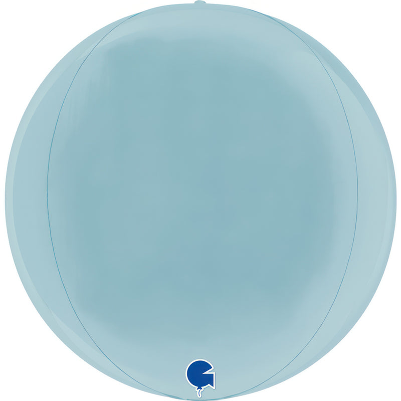 15" GLOBE PASTEL BLUE 4D FOIL