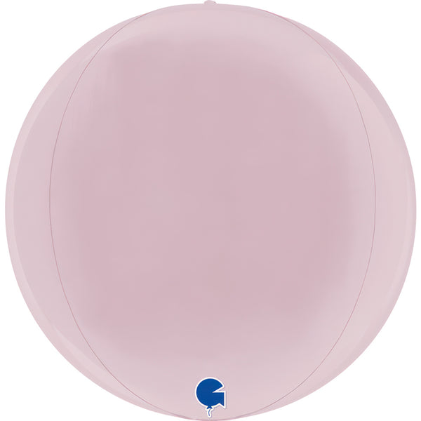 15" GLOBE PASTEL PINK 4D FOIL