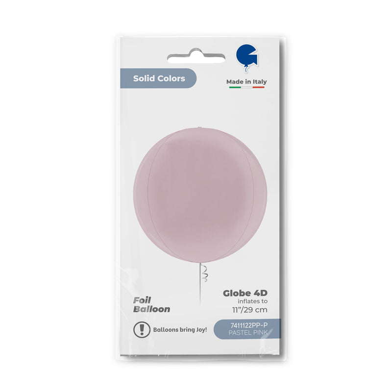15" GLOBE PASTEL PINK 4D FOIL