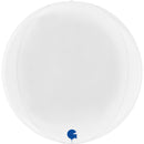 15" GLOBE WHITE 4D FOIL
