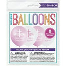 12" PINK HOLY CROSS FIRST HOLY COMMUNION LATEX BALLOONS (8 BALLOONS PER PACK)