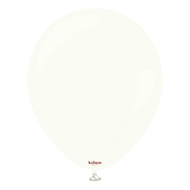 12" KALISAN RETRO WHITE LATEX (100 PER BAG)