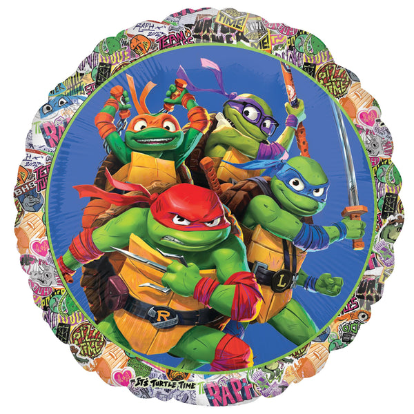 18" ROUND TEENAGE MUTANT NINJA TURTLES FOIL