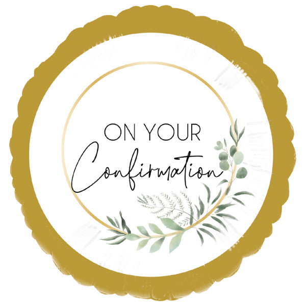 18" ROUND BOTANICAL CONFIRMATION FOIL