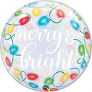 22" SINGLE BUBBLE MERRY AND BRIGHT LIGHTS