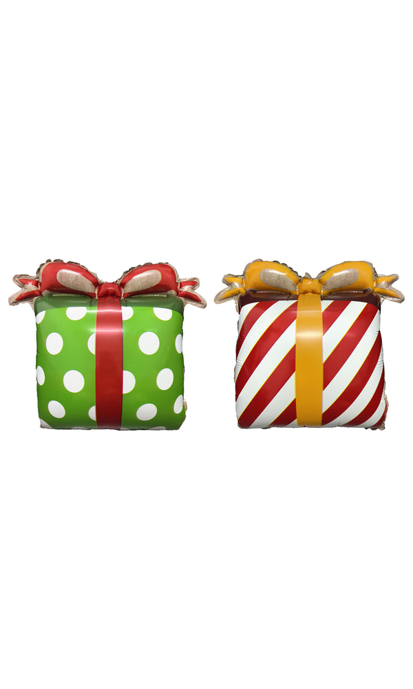 16" CHRISTMAS GIFT BOX FOIL