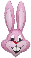 35" PINK RABBIT HEAD FOIL