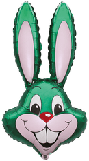 35" RABBIT HEAD GREEN FOIL