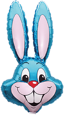 35" RABBIT HEAD BLUE FOIL