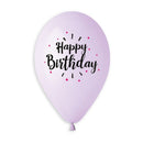 13" HAPPY BIRTHDAY PASTEL LATEX (25 PER PACK)