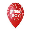 13" BIRTHDAY BOY LATEX (25 PER PACK)