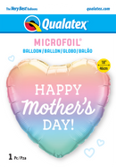 18" HEART MOTHER'S DAY PASTEL OMBRE FOIL