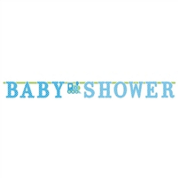 BABY SHOWER JUMBO BANNER BLUE