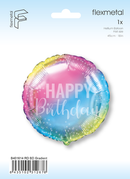 18" ROUND BIRTHDAY GRADIENT FOIL
