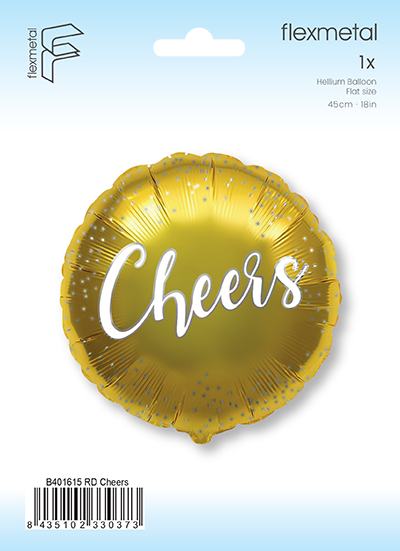 18" ROUND CHEERS FOIL