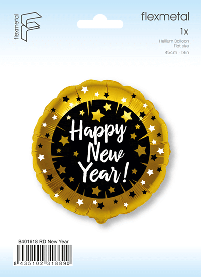 18" ROUND HAPPY NEW YEAR