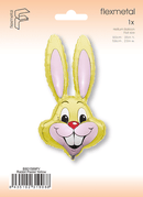 35" PASTEL YELLOW RABBIT HEAD FOIL