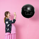 36" GENDER REVEAL LATEX BALLOON GIRL (1 PER PACK)