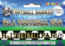 BANNER: FOOTBALL BANNER BLACK AND WHITE