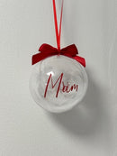 8CM/3.15INCH TRANSPARENT PLASTIC FILLABLE DECORATIVE BALL