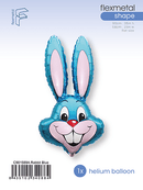35" RABBIT HEAD BLUE FOIL