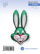 35" RABBIT HEAD GREEN FOIL