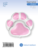 29" PAW PRINT PINK FOIL