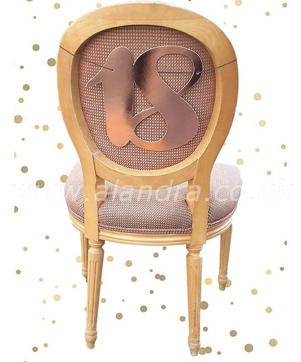 18TH CHAIR DECORATION ROSE GOLD