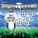CANDLES: FOOTBALL CANDLES BLACK AND WHITE NO. 1 FOOTBALL FAN