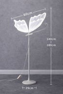 LED ADJUSTABLE BUTTERFLY WINGS 60CM HEIGHT