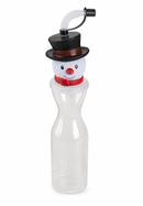 SNOWMAN DRINKS BOTTLE WITH STRAW 500ML