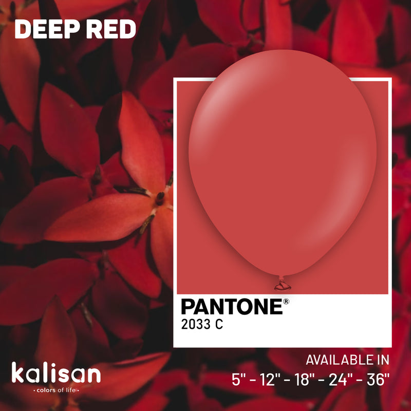 12" KALISAN STANDARD DEEP RED LATEX (100 PER BAG)