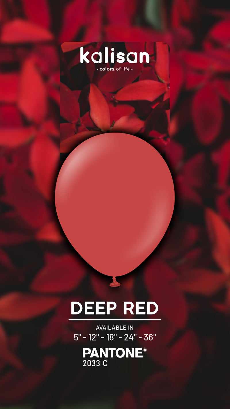 12" KALISAN STANDARD DEEP RED LATEX (100 PER BAG)