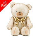 33" SITTING TEDDY BEAR CREAM FOIL