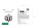 16" STRIPED PUMPKIN FOIL