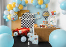 18" ROUND HAPPY BIRTHDAY RACING CARS FOIL